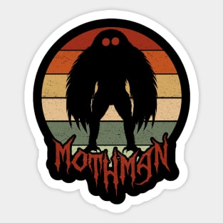 Retro Mothman Sticker